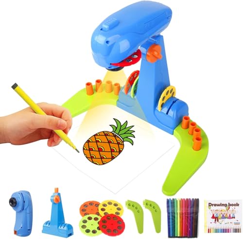 LEERFEI Projection Drawing for Kidssmart Art Sketch Projector Toy with 32 Slide Cartoon Patterns and 12 Color Brush Adjustable Pattern SizeSuitable for Children to Learn to Draw and Art Sketcher - Image 1