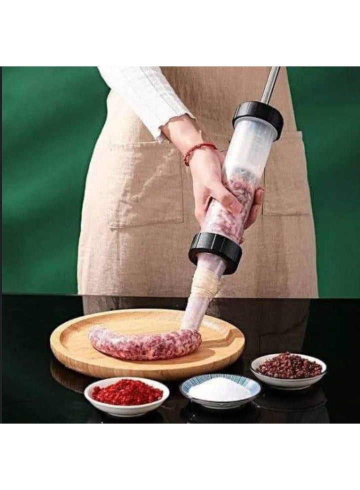 Jumbo stainless steel sausage stuffer in plastic