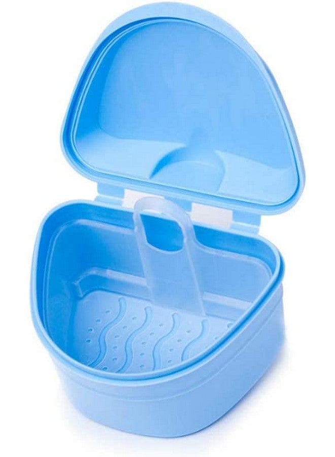 Y-Kelin Denture Retainer Cleaner Kit, Denture Cleaning Case With Denture Brush (Blue) - Image 5