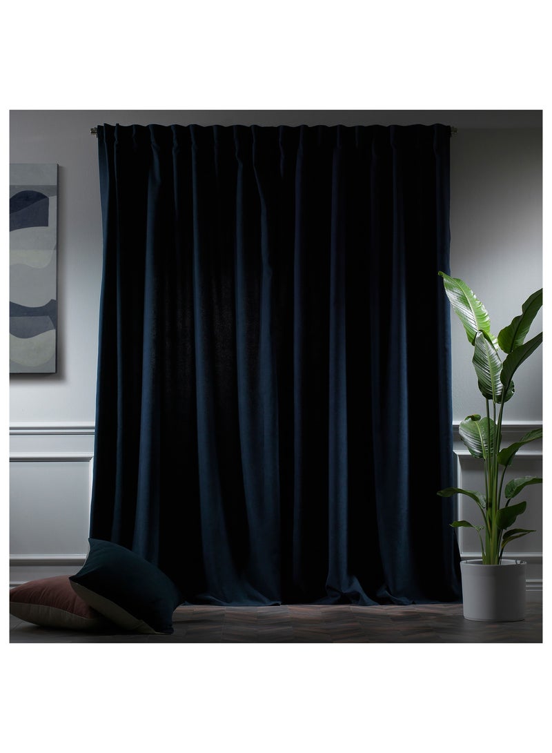 Zeenah Furniture Solid Color Home Decorative Curtains Velvet Look 2 Panels Hanging Back Tap & Rod Pocket Living Room Nursery Room Kitchen Office Windows Home Decoration  - Image 2