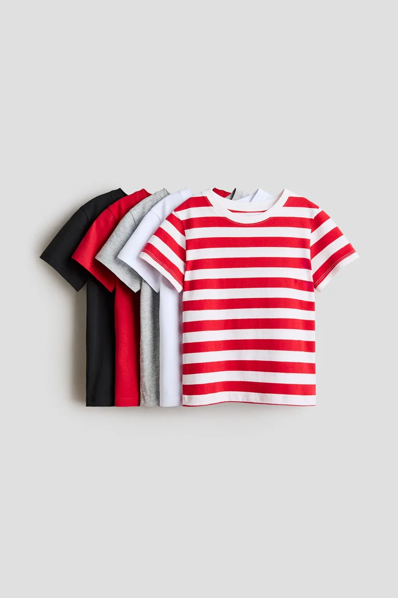 H&M 5-pack cotton T-shirts