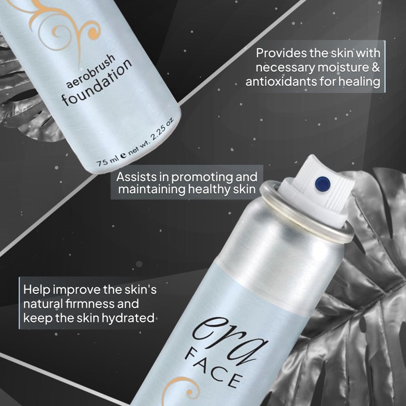 ERA Beauty ERA Face spray makeup (R6 Ginger, 2.25 oz) - airbrush foundation, everyday, buildable, professional spray on cosmetics by Era Beauty - Image 4