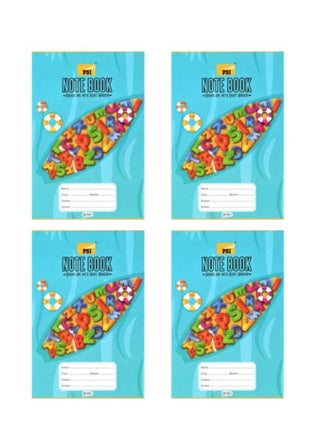 4-Piece Single Line Exercise Notebook 120 Pages - pzsku/ZDC0CC300FA6FCB7EAB79Z/45/_/1693483124/22b893c7-3eca-4f0e-9e76-92c1ef2d1d90