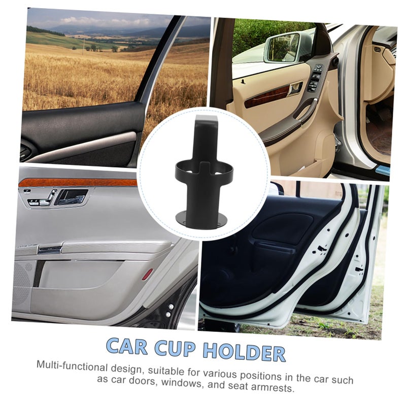 Universal Car Cup Holder Portable Drink Holder for Bottles Cans Mugs Black - Image 5