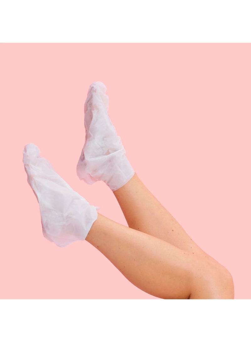 سكين ريبابلك قناع تقشير القدمين بيدي بيل (10 أزواج) - قناع تقشير القدمين مع حمض ألفا هيدروكسي وحمض التانيك والجنكة بيلوبا، يزيل الجلد القاسي والكعوب المتشققة والمسامير في 7 أيام، يحارب الرائحة، ينعم البشرة ويصلحها - Image 3