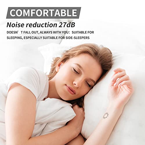 LYSIAN Silicone Moldable Sleep Earplugs Noise Reduction 27dB SNR, 5 Pairs - Noice Cancelling Ear Plugs for Swimming, Sleeping, Snoring (Transparent Color) - Image 4