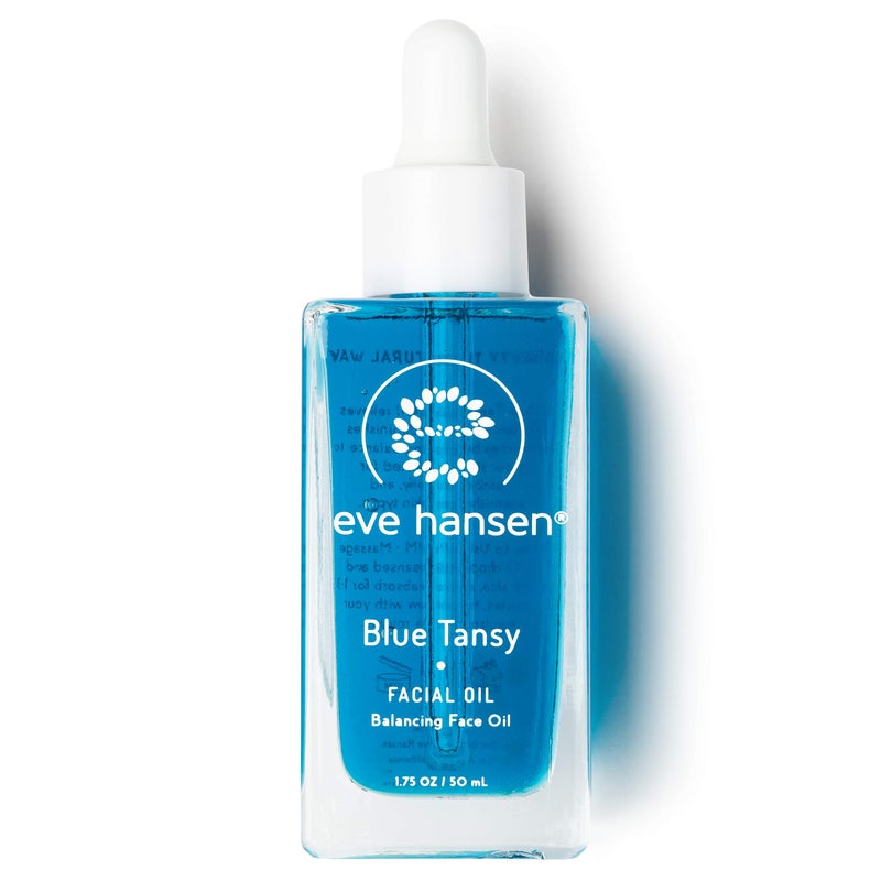 Eve Hansen Blue Tansy Facial Oil Moisturizer - Balancing Face Oil With Squalane, Rosehip, Turmeric, Vitamin E For Skin | Non-Greasy - 1.7 oz - Image 1