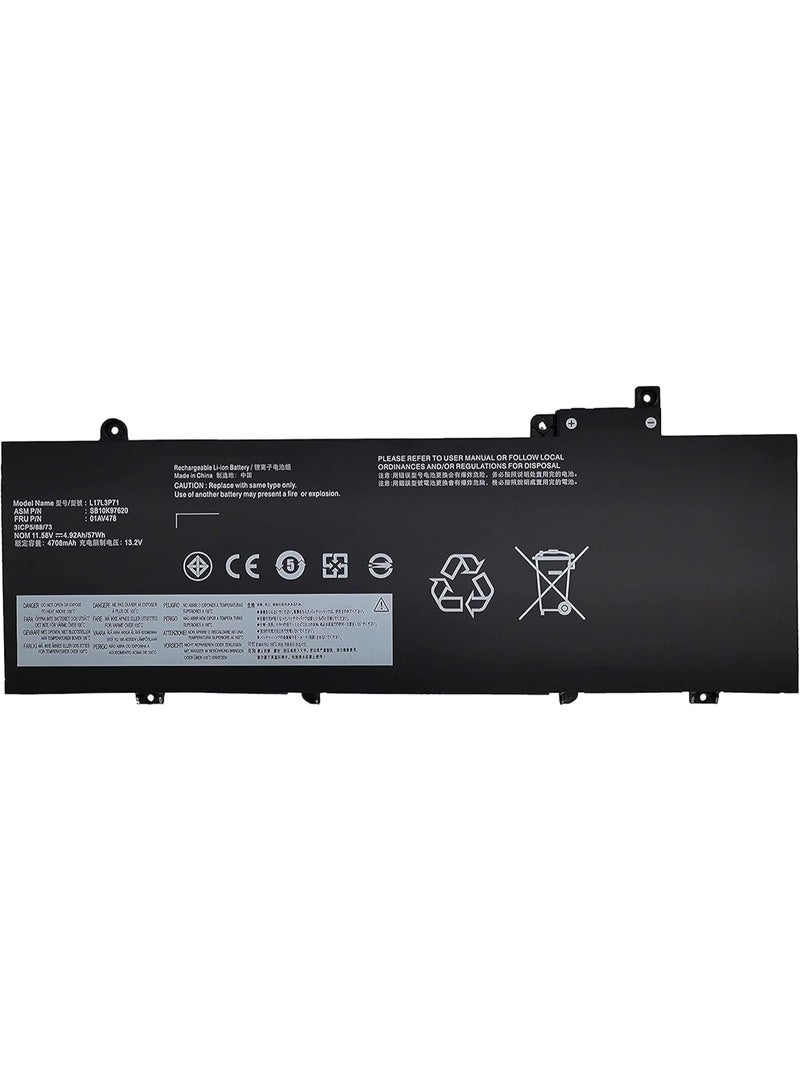 Terabyte New Replacement .L17L3P71 for Len.ovo ThinkPad T480S Series L17M3P71 L17M3P72 01AV478 01AV479 01AV480 SB10K97620 SB10K97621 SB10K97622 11.5 8V 57Wh - Image 1