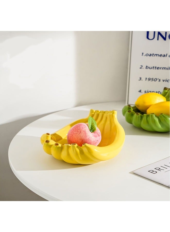 طبق فواكه خزفي صغير، طبق وجبات خفيفة، مناسب للمطاعم والفنادق، تخزين مبتكر. - Image 2
