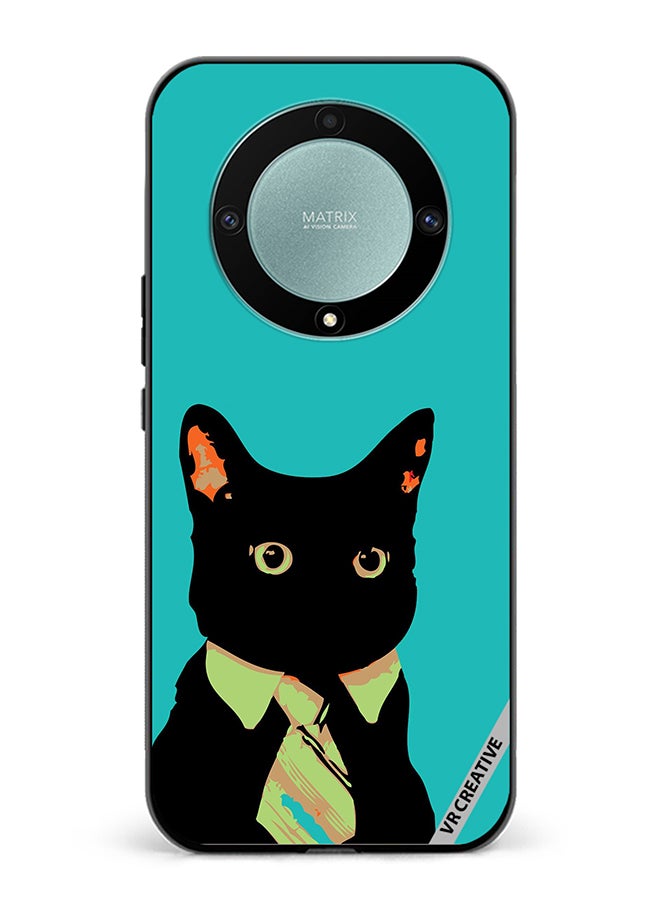 VR CREATIVE Protective Case Cover For Honor X9b Business Cat Design Multicolour - Image 1