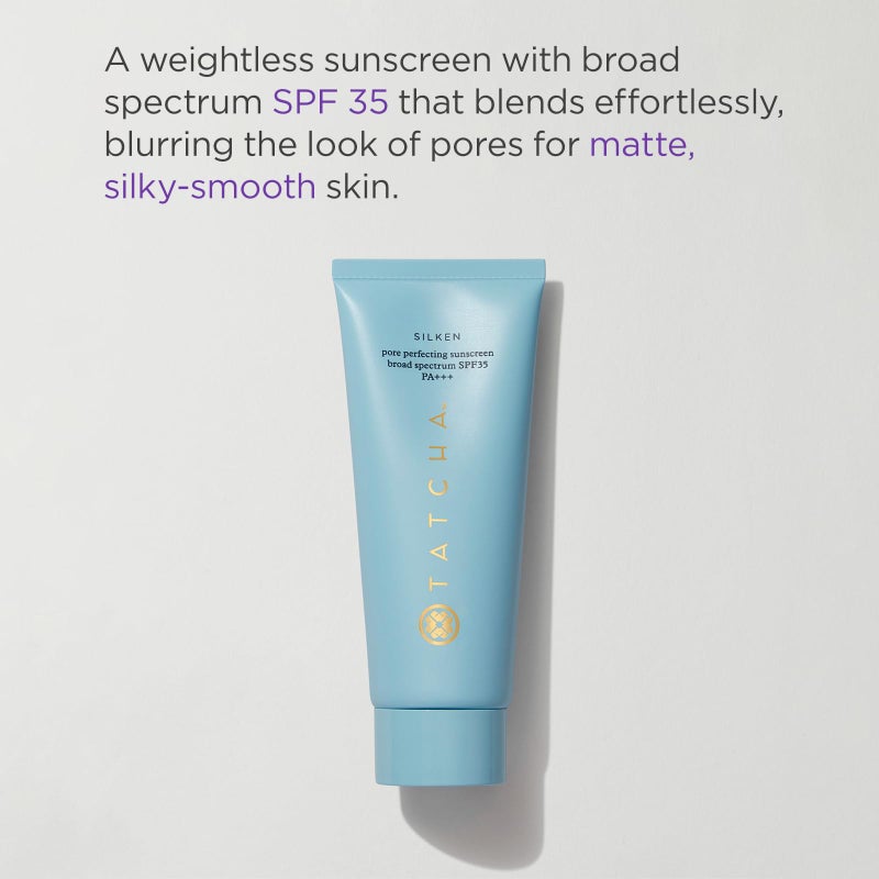 Tatcha Silken Pore Perfecting Sunscreen SPF 35 | Lightweight Sunscreen with Matte Finish and UVA/UVB Protection, 60 ml | 2 oz - Image 2
