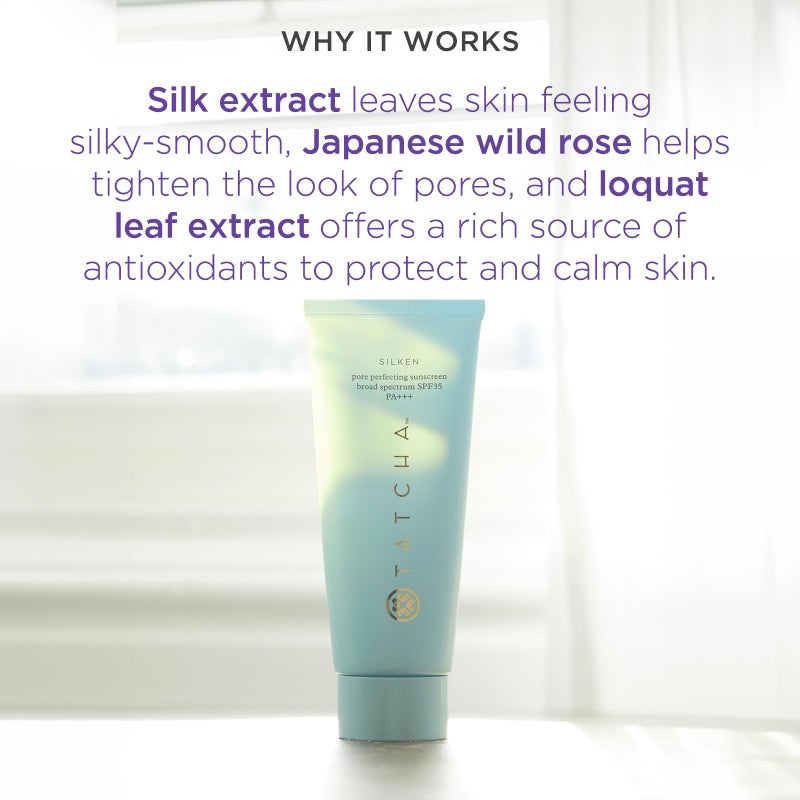 Tatcha Silken Pore Perfecting Sunscreen SPF 35 | Lightweight Sunscreen with Matte Finish and UVA/UVB Protection, 60 ml | 2 oz - Image 3