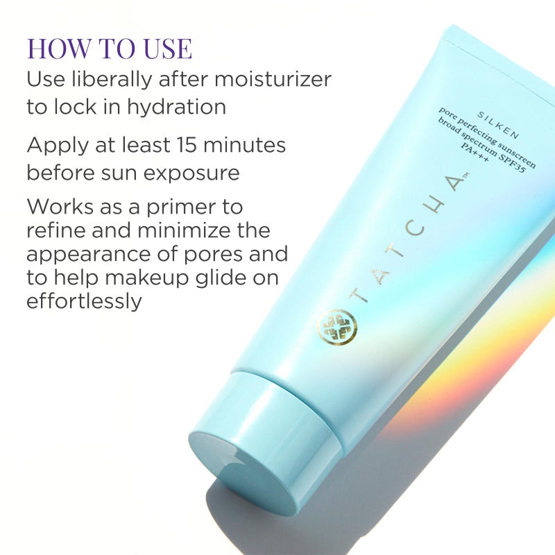 Tatcha Silken Pore Perfecting Sunscreen SPF 35 | Lightweight Sunscreen with Matte Finish and UVA/UVB Protection, 60 ml | 2 oz - Image 4