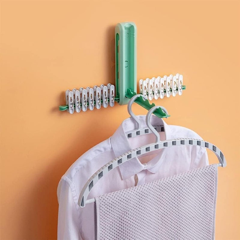 Wardrobe Space Saver Magic Hanger – Foldable Multi Hook Clothes Organizer with Double Arms – Heavy Duty Closet Storage for Home & Apartment Use (3 Pcs) - Image 5