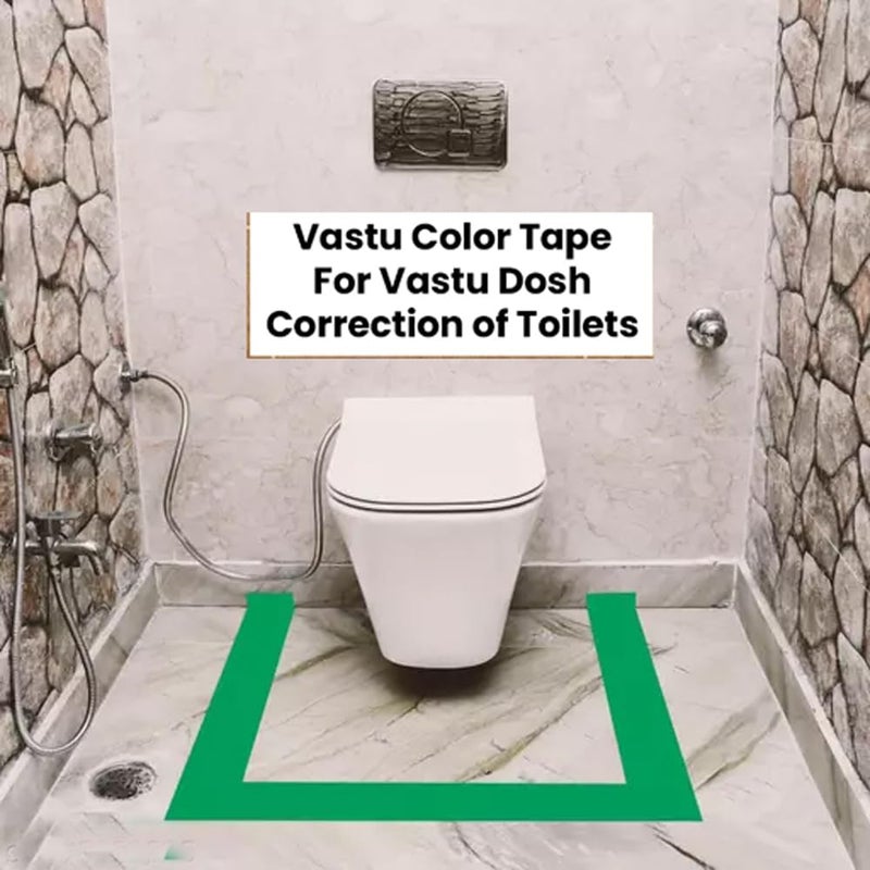 D-Fix ® BOPP Vastu Color Floor Tapes - 20 Meters Approx in Length 96MM / 04" Width - 1 Roll Per Pack - Vastu Dosh Remedy/Vastu Correction for WC Toilet and Entrance -Green - Image 3