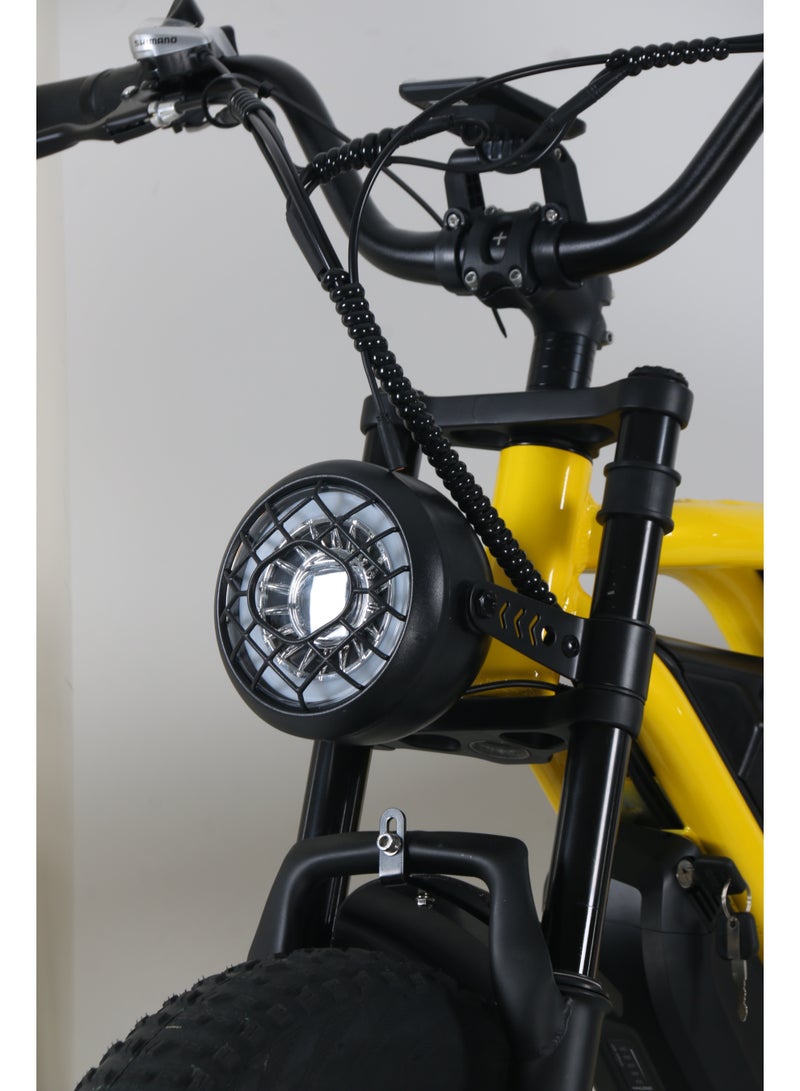 mankeel Electric Bike 48V 500W, 20”×4.0 Fat Tire, Shimano 7-Speed, 12Ah Battery, 40KM Range, 40KM/H Max Speed, Front & Rear Disc Brakes, LED Display, Headlight & Taillight, 120KG Load Capacity - Image 2