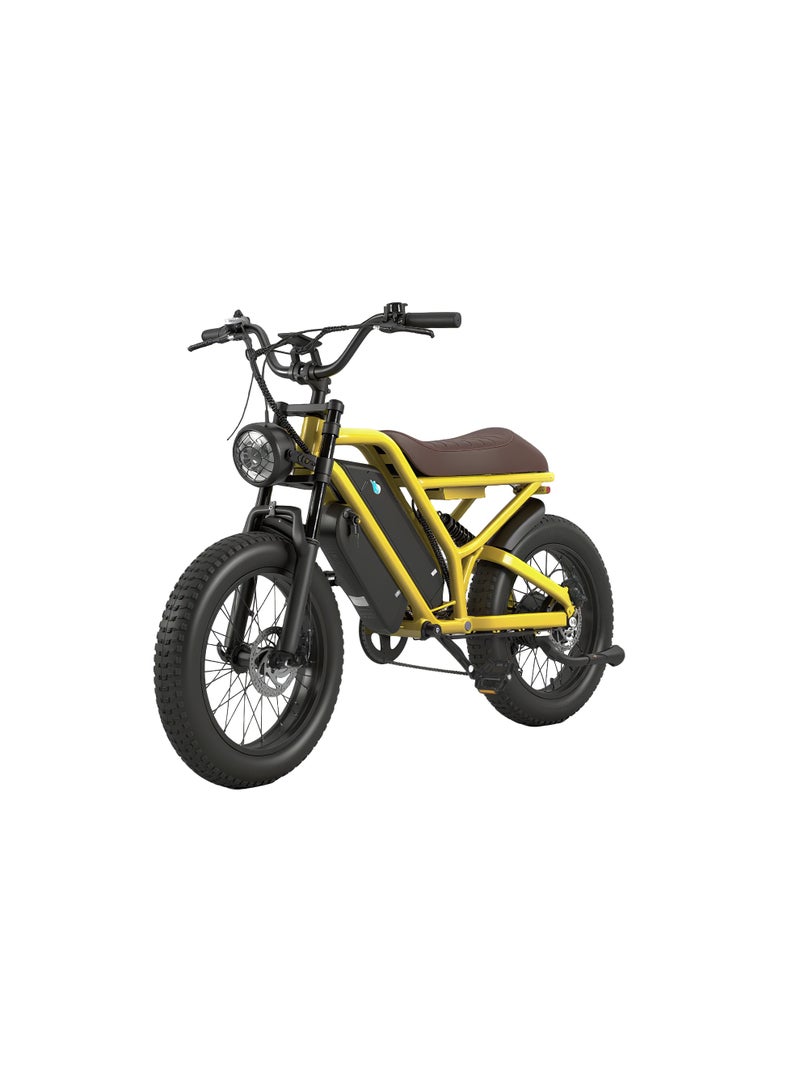 mankeel Electric Bike 48V 500W, 20”×4.0 Fat Tire, Shimano 7-Speed, 12Ah Battery, 40KM Range, 40KM/H Max Speed, Front & Rear Disc Brakes, LED Display, Headlight & Taillight, 120KG Load Capacity - Image 1