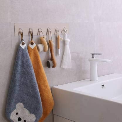 XEREBIAN Plastic MultiFunctional Self Adhesive No Drilling Strong Sticky Wall Hook Strip Rail Hanger - Image 3