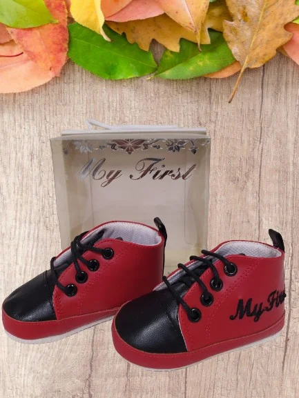 جوسو My First Lace-up First Step Baby Shoes 6-9 Months
