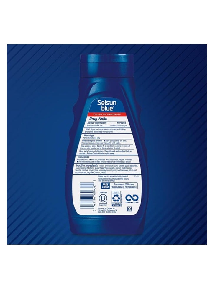 Selsun Blue Antidandruff Shampoo Medicated 11 fl oz 325 ml Pack of 2 - Image 3