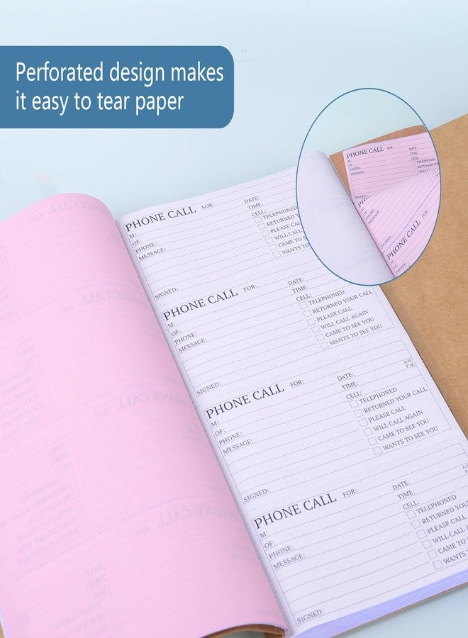 suituts 400 Sets Phone Message Book/Forms，2 Part Carbonless, 5.5"X11" - Image 3