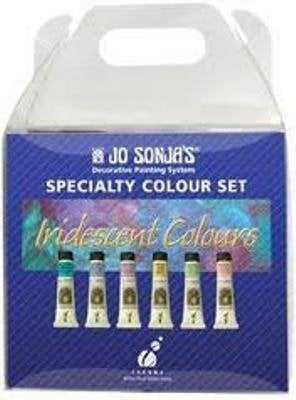 Jo Sonja Acrylics Iridescent Set 6x20ml Tubes - Image 1
