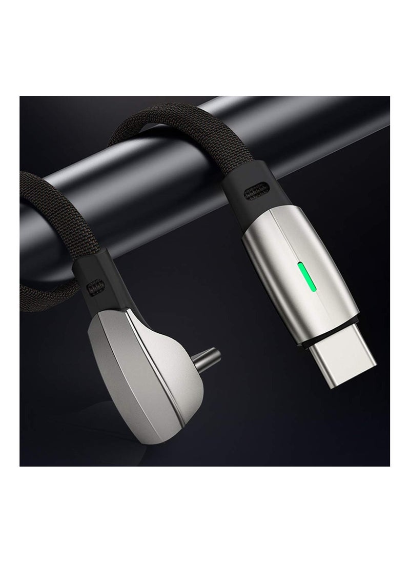 Charging Cable Fit for Tesla Model 3/Y Wall Connector Style PD QC3.0 Charging Cable (USB-C to USB-C) - Light on When Connects to a Device