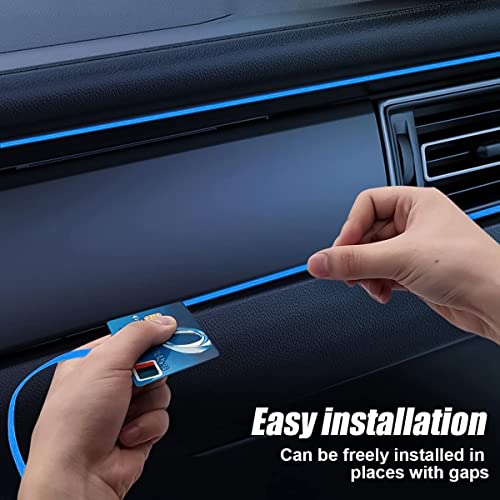 AutoBizarre Blue Color 5 Meters Car Interior Decoration Cold Light Line Electroluminescent Ambient Lighting EL Wire (Works with All Cars) (Blue) - Image 4