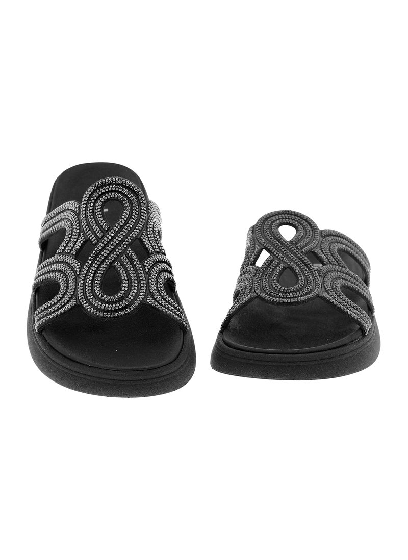 موليكا صنادل مسطحة للنساء - صنادل مسطحة أنيقة ونعال مسطحة مريحة للسيدات - Image 4