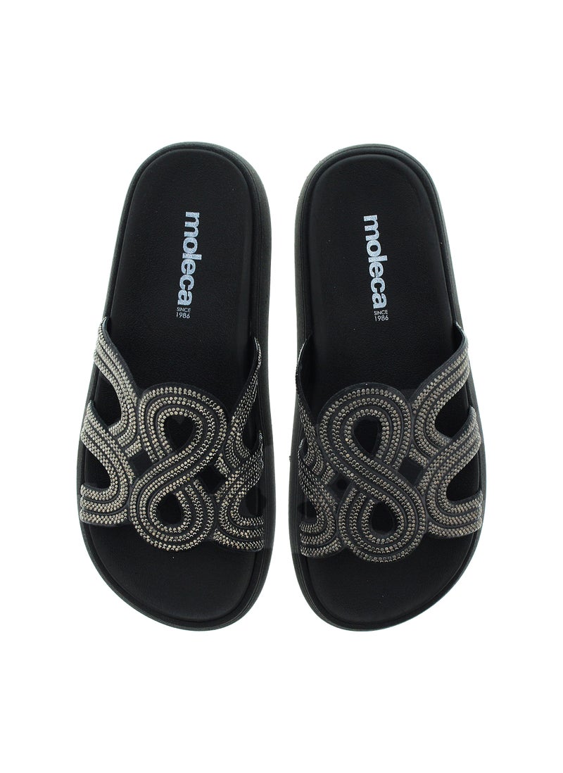 موليكا صنادل مسطحة للنساء - صنادل مسطحة أنيقة ونعال مسطحة مريحة للسيدات - Image 5