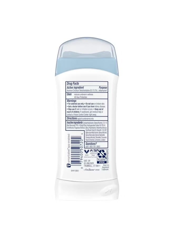 دوف مزيل عرق صلب مضاد للتعرق للنساء إنفيزيبل بودر – حماية من التعرق والروائح طوال اليوم – 74 جم - Image 2