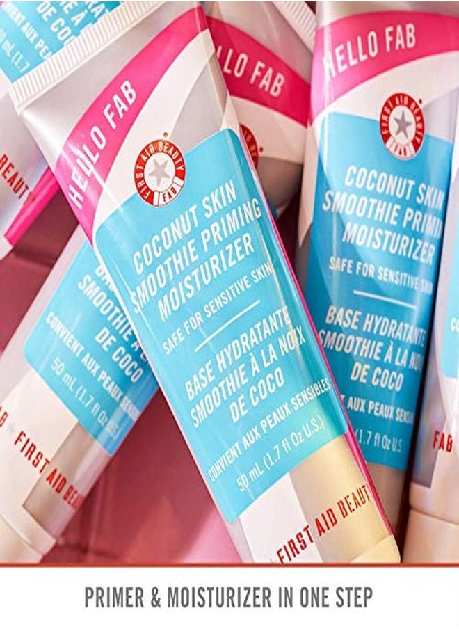 First Aid Beauty - Hello Fab Coconut Skin Smoothie Priming Moisturizer, 2In1 Moisturizer And Makeup Primer 1.7 Oz. - Image 1