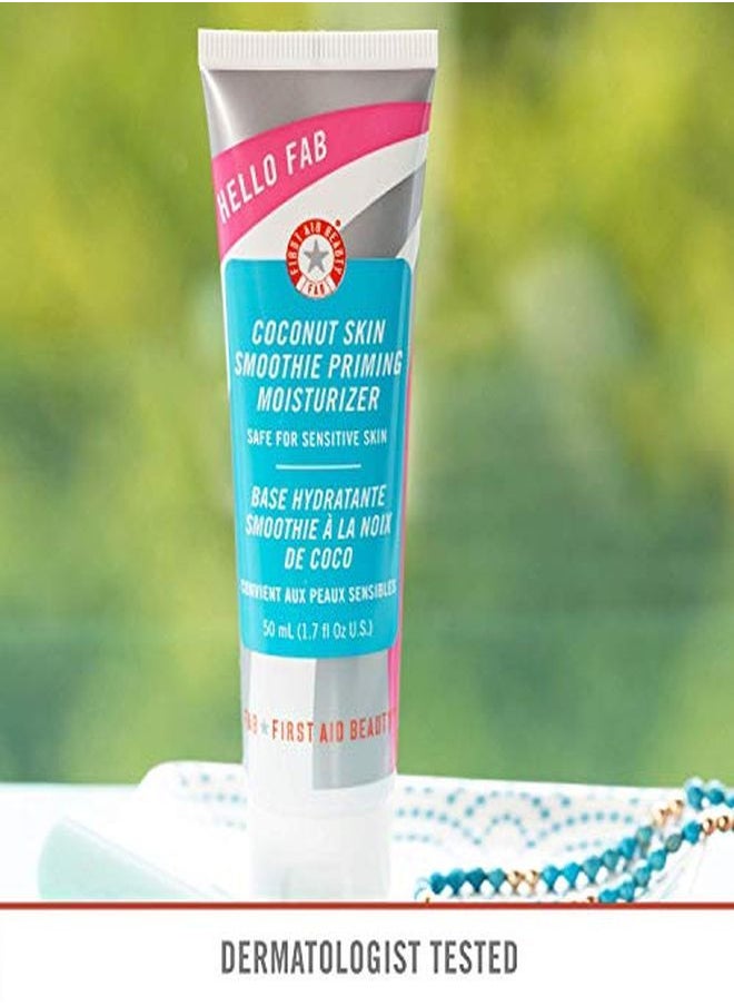 First Aid Beauty - Hello Fab Coconut Skin Smoothie Priming Moisturizer, 2In1 Moisturizer And Makeup Primer 1.7 Oz. - Image 1