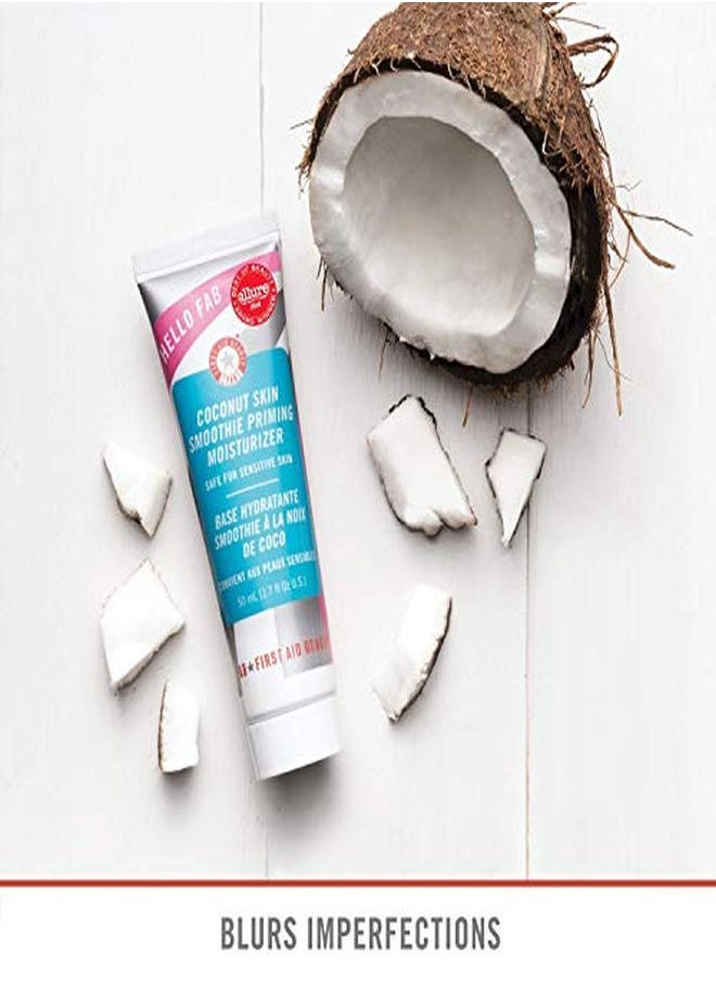 First Aid Beauty - Hello Fab Coconut Skin Smoothie Priming Moisturizer, 2In1 Moisturizer And Makeup Primer 1.7 Oz. - Image 1