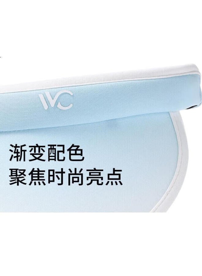 VVC Cheng Yi Recommended Sun Hat Women Sunscreen Hat Uv Protection Wide Brim Empty Top Fisherman Hat Gradient Blue - Image 3
