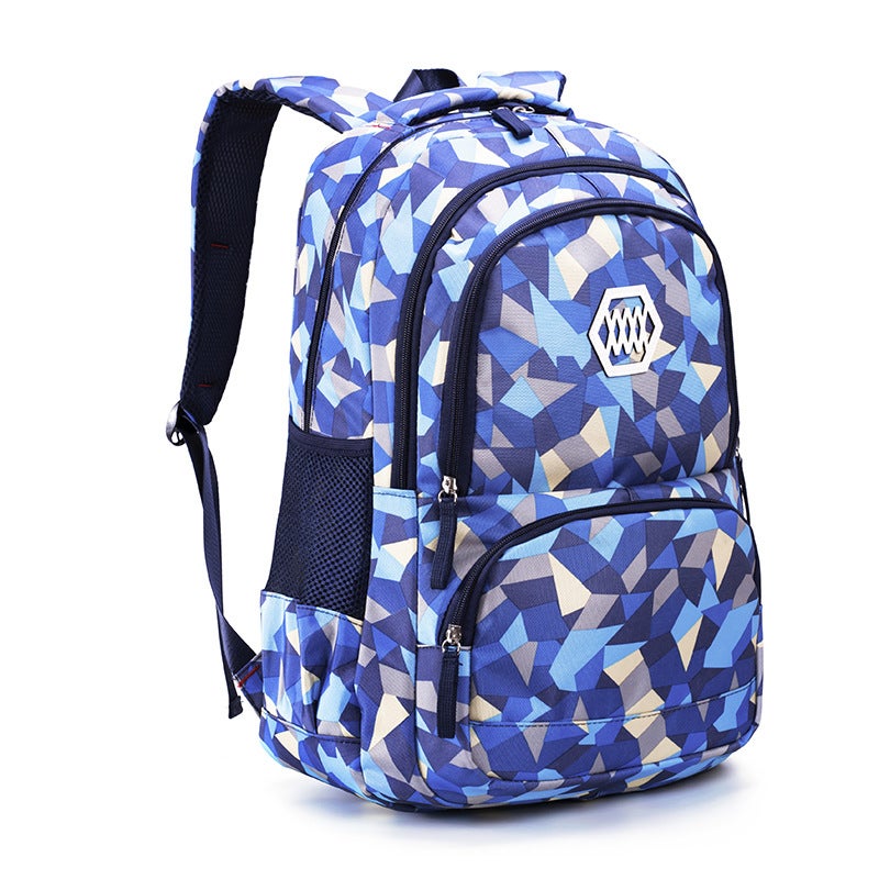 Girls Backpack Lightweight Grade 6 Schoolbag Blue  - Image 1