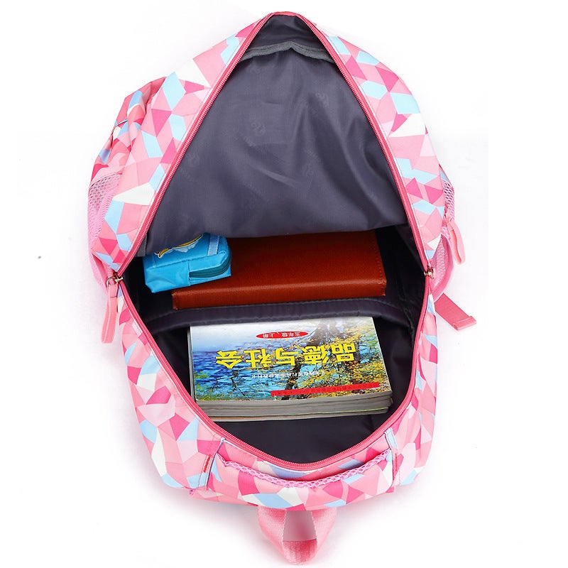 Girls Backpack Lightweight Grade 6 Schoolbag Blue  - Image 5