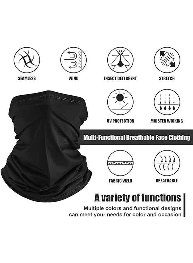 6 Pieces Summer UV Protection Cooling Neck Gaiter Face Clothing Neck Gaiter Mask Scarf Sunscreen Breathable Bandana - Image 3