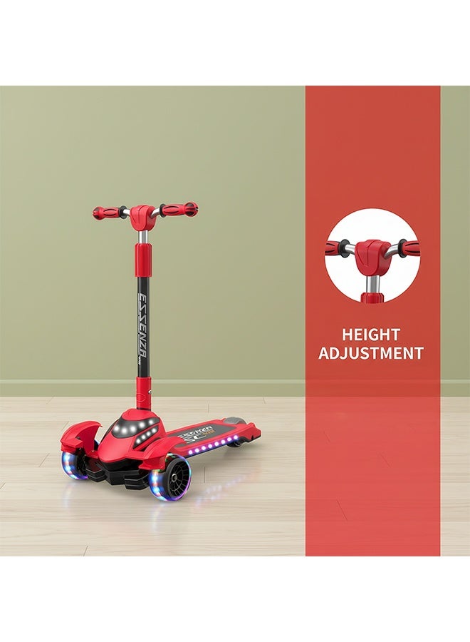 Beauenty Scooter for Kids,Kids Balance Bike with 3 Wheels with Foldable & Height Adjustable Handle for Boy Girl Age 3-18 Year,Lean to Steer,Non-Slip Deck,Scooter for Toddler with LED Light Wheel and Music - Image 1