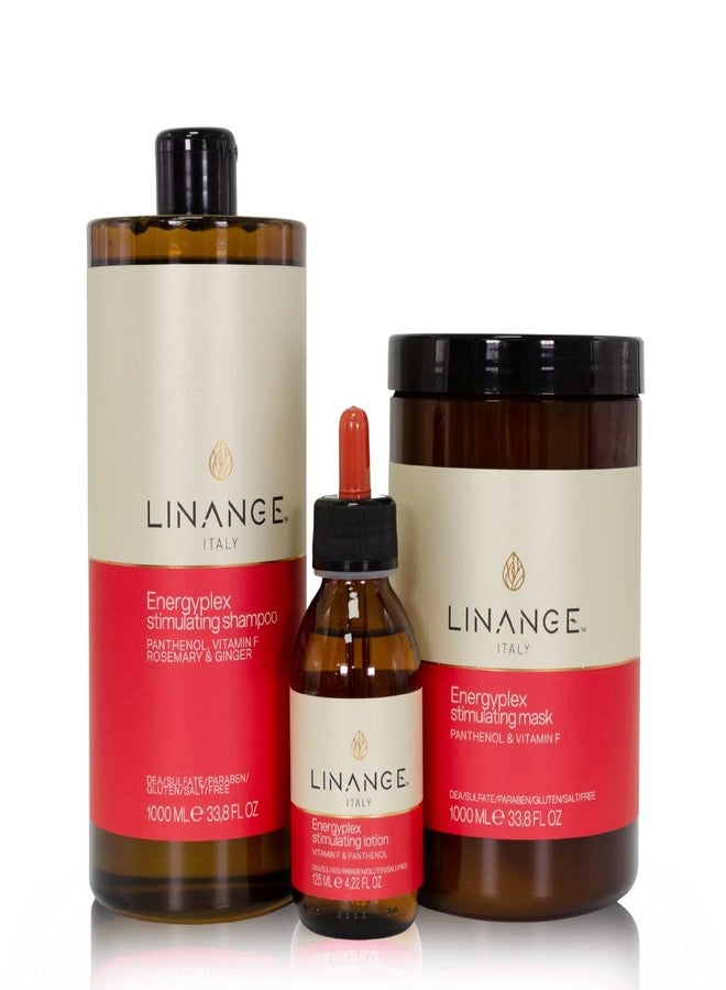 LINANGE Energyplex Hair Stimulating Mask - Nourishing Treatment for Weak and Brittle Hair, 1000ml / 33.8 fl oz - Image 5
