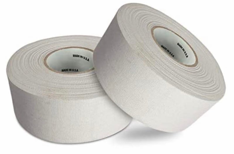 CellyTape Hockey Stick Tape, 1.5 inches Wide, 2 - Pack, Ice and Roller Hockey Cloth Tape, Goalies, Baseball bat Tape, Lacrosse Sports Handle, Strong Adhesive, Easy Tearing Made in USA (White) - Image 1