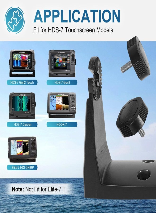 Deargooday 000-11019-001 Gimbal Mounting Bracket with Knobs Compatible with HDS-7 Gen2 Gen3 Hook-7 Elite-7 Touchscreen Models - Image 3