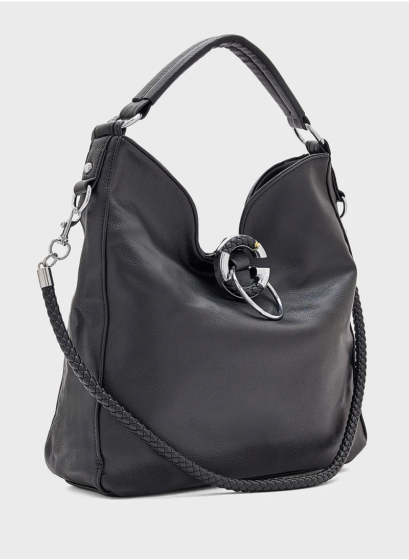 Ginger G Buckle Slouchy Shopper Bag