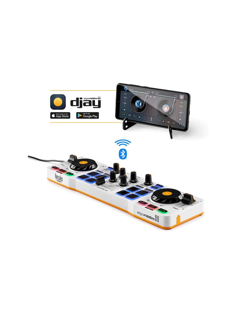 Hercules - DJControl Mix – Bluetooth Wireless DJ Controller For Smartphones iOS And Android – dJay App – 2 Decks - Image 1