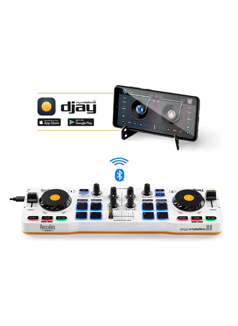 Hercules - DJControl Mix – Bluetooth Wireless DJ Controller For Smartphones iOS And Android – dJay App – 2 Decks - Image 1