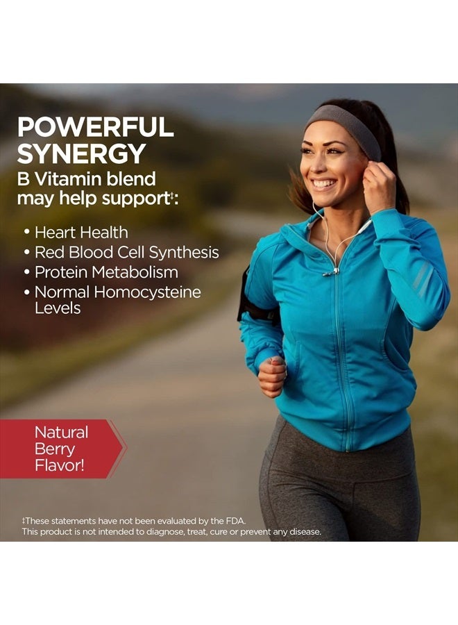 KAL Vitamin B-6, B-12 & Folic Acid Supplement, Heart Health, Energy & Red Blood Cell Support*, with Vitamin B12 Methylcobalamin & Folate, Natural Berry Flavor, 60 Servings, 60 ActivMelt Micro Tablets - Image 4