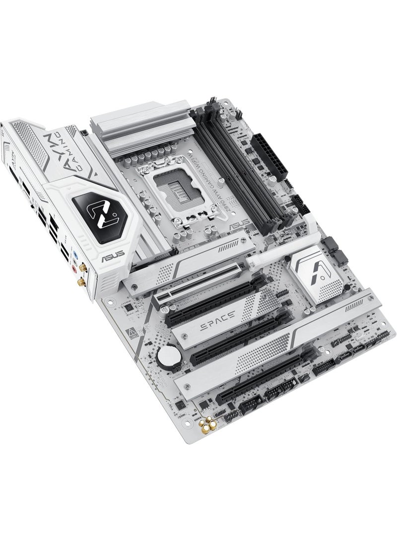 ASUS Z890 AYW Gaming WiFi W ATX Z890 Motherboard, Intel® Core™ Ultra Series 2 Ready, Advanced AI PC-Ready, 16+1+2+1 Stages, DDR5, PCIe® 5.0, Thunderbolt™ 4, USB Type-C®, 4 x M.2, Wi-Fi 7, 2.5Gb LAN - Image 4