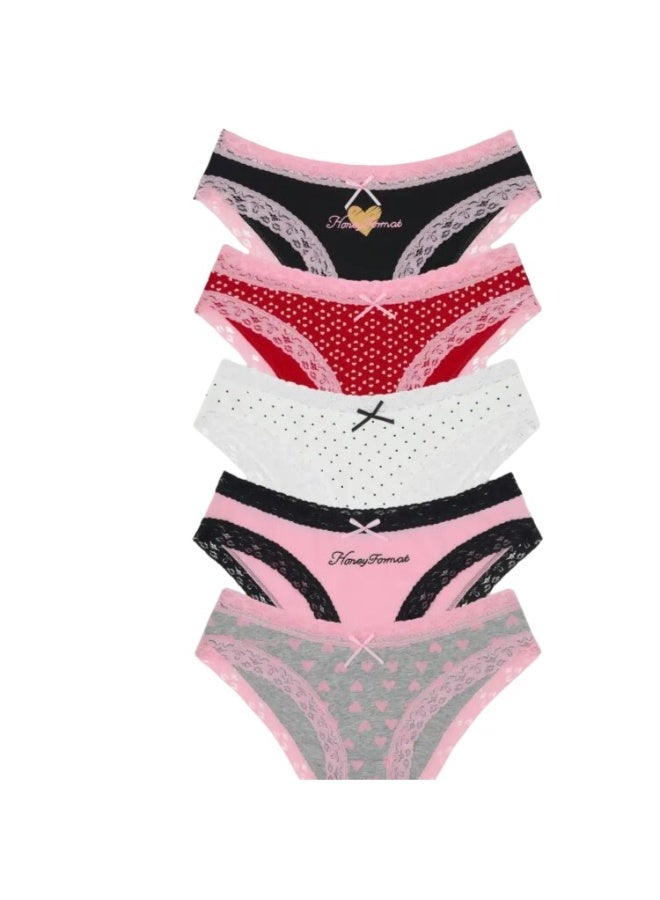 KUYING New Comfortable Skin friendly Breathable Underwear Set of 5