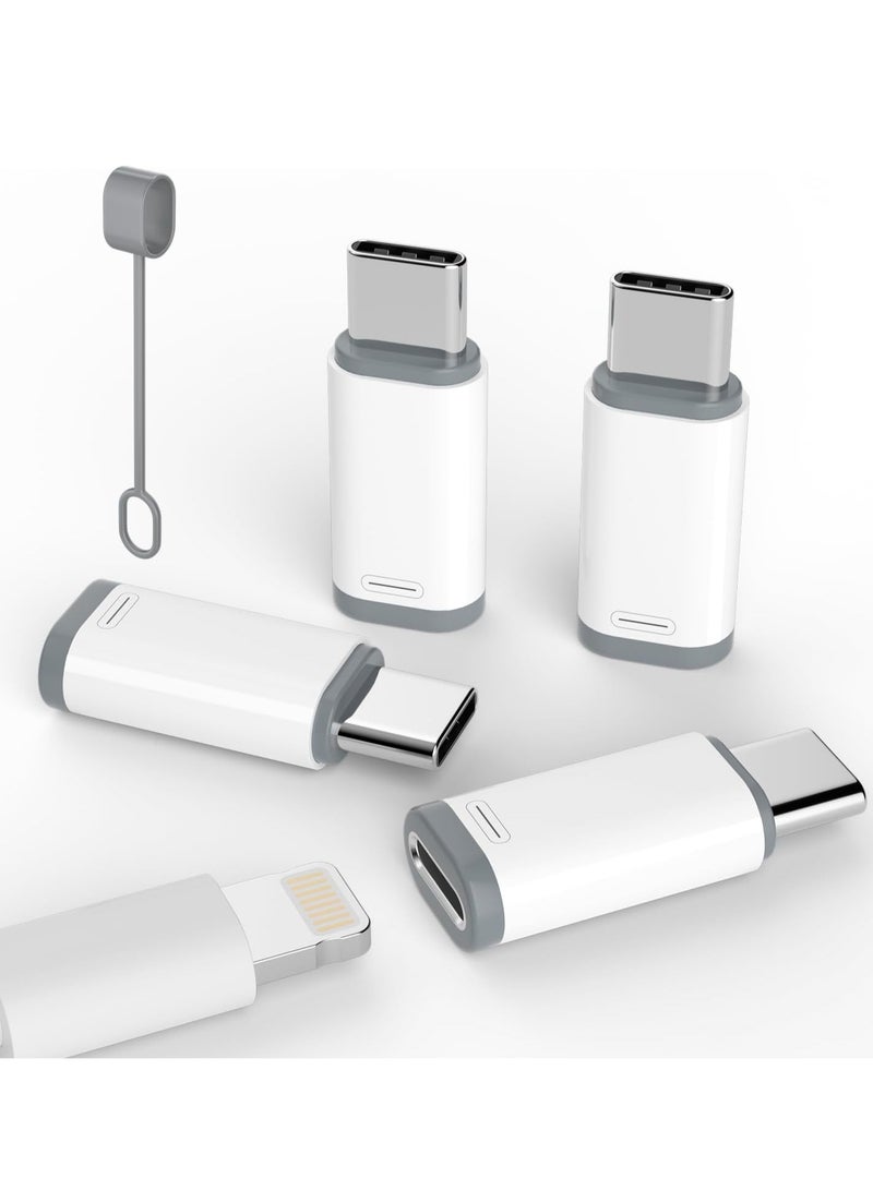 General 4 Pack Lightning to USB C Adapter for iPhone 15/15 Pro/15 Pro Max/15 Plus,Samsung,Support Charging & Data Transfer,Type C Charger Connector Cable,for iPhone 15 Charger Adapter  - Image 1