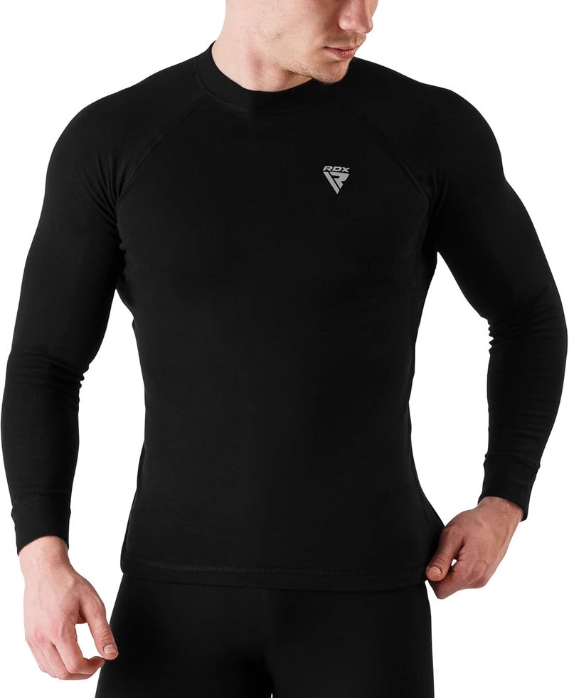 ار دي اكس قميص ضغط RDX راش جارد MMA، توب بدون أكمام طويل الأكمام نصف رياضي قتالي توب بدون أكمام لركوب الأمواج، التدريب، المبارزة، الجري، ركوب الدراجات، التعرق، الفنون القتالية، القمصان، السباحة، تي شيرت رجالي - Image 1